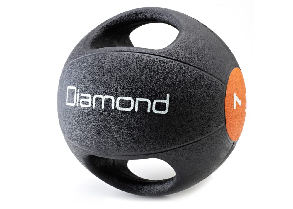 DIAMOND DOUBLE GRIP MEDICINE BALL